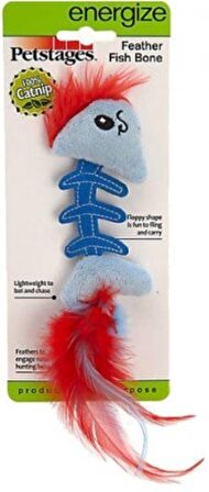 Petstages Feather Fish Bone Kedi Oyuncağı