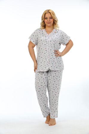 Etoile Bambu Büyük Beden Kadın Pijama Takımı