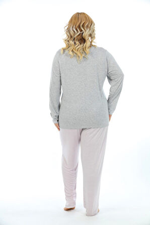 Etoile Bambu Büyük Beden Kadın Pijama Takımı