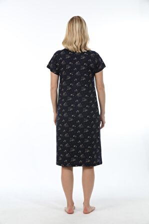 Etoile Kadın Bambu Kısa Kol Desenli Gecelik 72224