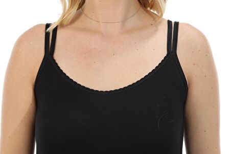 Etoile kadın bambu düz renk seçenekli  ip askılı gecelik 72084-91