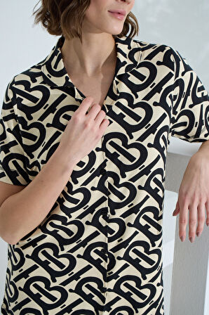 Bambu Kısa Kollu Yazlık Kadın Şort Takım 70002