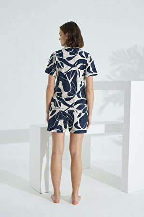 Bambu Kısa Kollu Yazlık Kadın Şort Takım 70005