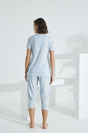 Angelique Bambu Uzun Kol Kadın Pijama Takımı 22252