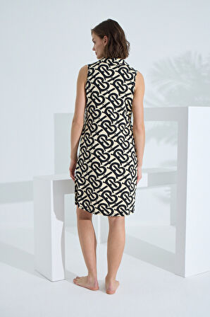 Bambu Kolsuz Cepli Yazlık Kadın Gecelik 72905