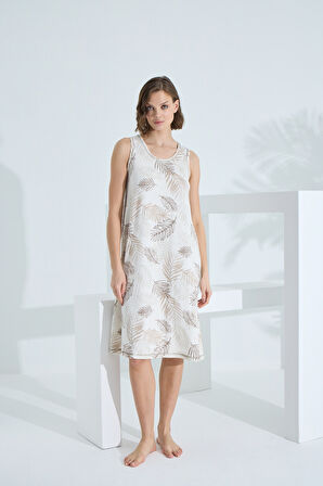 Bambu Kolsuz Kadın Yazlık Gecelik 72049