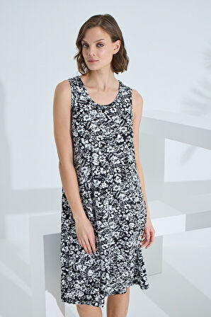 Bambu Kolsuz Kadın Yazlık Gecelik 72048