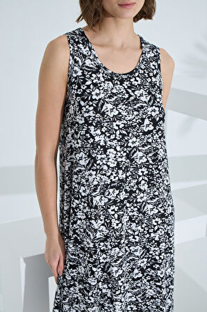 Bambu Kolsuz Kadın Yazlık Gecelik 72048