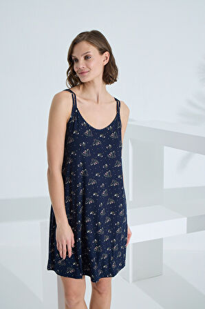 Bambu İp Askılı Yazlık Kadın Gecelik 72073