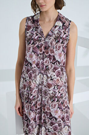 Bambu Kolsuz Cepli Yazlık Kadın Gecelik 72904