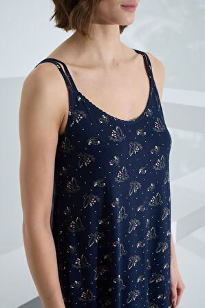 Bambu İp Askılı Yazlık Kadın Gecelik 72073