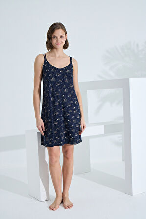 Bambu İp Askılı Yazlık Kadın Gecelik 72073