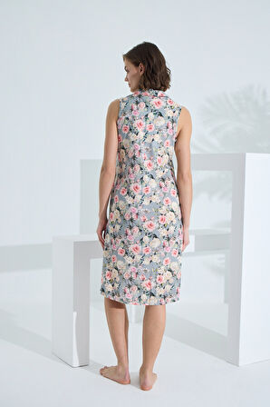 Bambu Kolsuz Cepli Yazlık Kadın Gecelik 72900