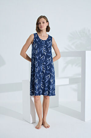 Bambu Kolsuz Kadın Yazlık Gecelik 72047