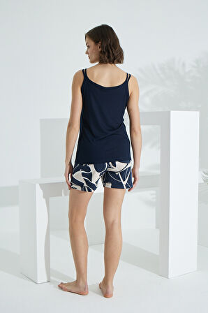 Bambu İp Askılı Yazlık Kadın Şort Takım 70012