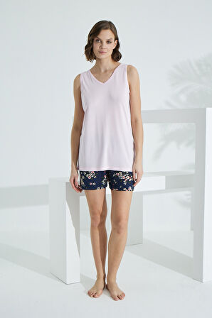 Bambu İp Askılı Yazlık Kadın Şort Takım 70013