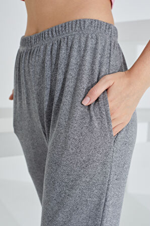 Etoile Kadın Pamuklu Devetüyü Pijama Altı Bordo 1001