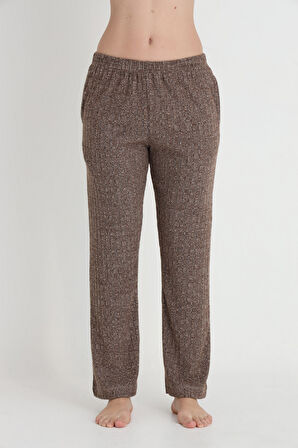 Etoile Kadın Pamuklu Devetüyü Pijama Altı Bordo 1005