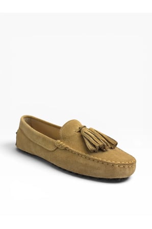 Westtowest Kadın Camel Süet Loafer Püsküllü Babet Günlük Makosen Ayakkabı