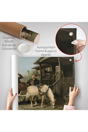 Nordenberg Bengt'un İlk Ziyaret - İsveç Okulu Duvar Örtüsü-7008