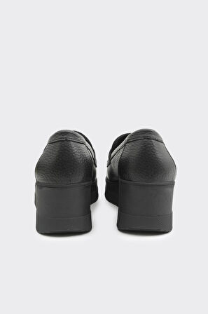 Dolgu Taban Hakiki Deri Kadın Casual Ayakkabı