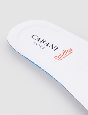 Cabani OrthoFlex Cotton Kaplamalı Beyaz Erkek Tabanlık