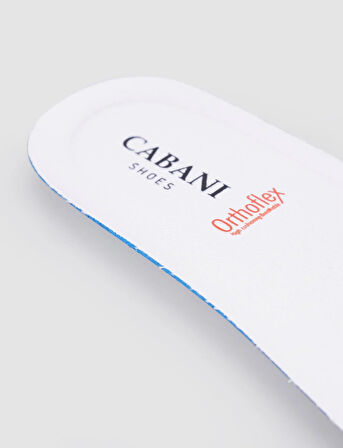 Cabani OrthoFlex Cotton Kaplamalı Beyaz Erkek Tabanlık