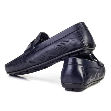 Cabani Özel Tasarım Blue Comfort Erkek Gerçek Deri