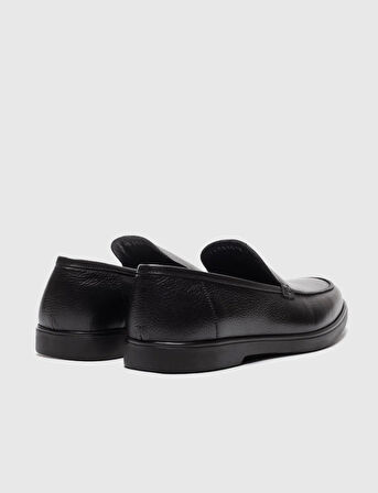 Hakiki Deri Siyah Erkek Loafer