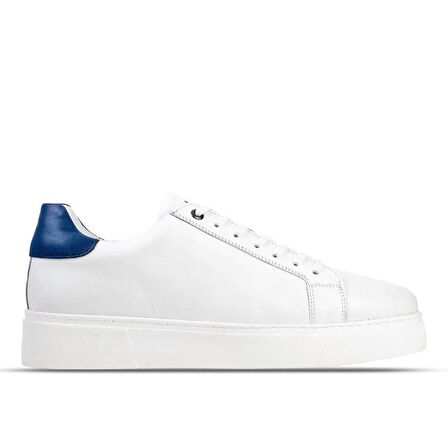 Cabani Hakiki Deri Beyaz Erkek Ayakkabı