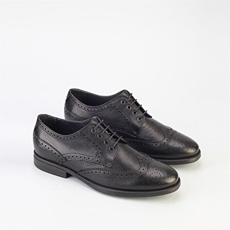 Cabani Hakiki Deri Siyah Erkek Ayakkabı