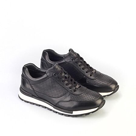 Cabani Hakiki Deri Siyah Erkek Ayakkabı