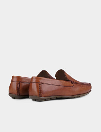 Hakiki Deri Taba Erkek Loafer Ayakkabı