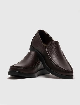 Cabani Erkek Hakiki Deri Kahverengi Klasik Günlük Ayakkabı