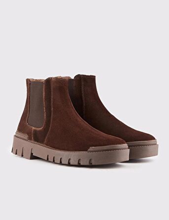 Hakiki Deri Kahverengi Erkek Günlük Bot