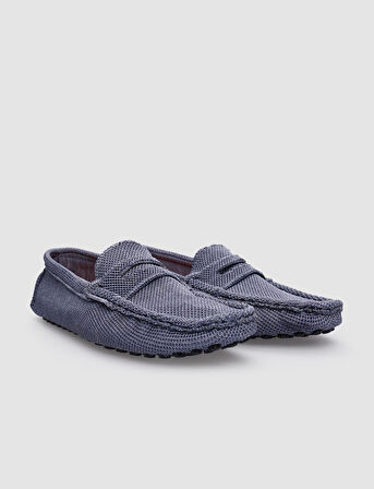Cabani Triko Mavi Erkek Loafer
