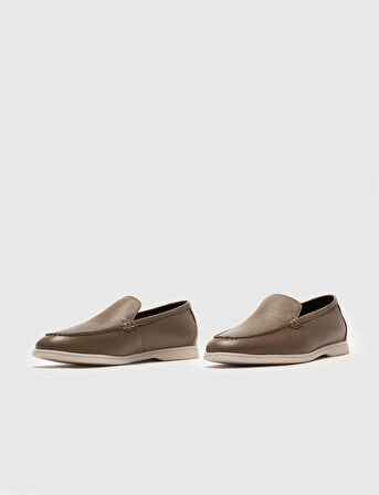 Hakiki Deri Vizon Erkek Günlük Ayakkabı