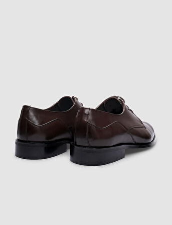 Hakiki Deri Kahverengi Bağcıklı Erkek Klasik Ayakkabı