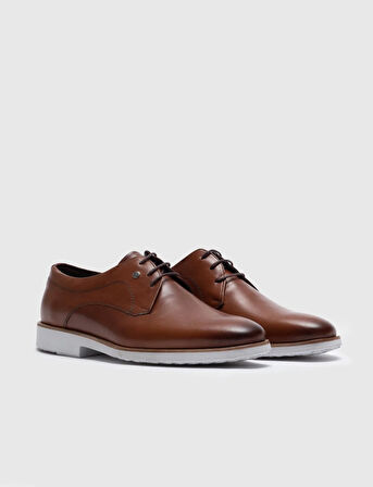 Hakiki Deri Taba Bağcıklı Erkek Günlük Ayakkabı