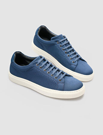 Triko Lacivert Bağcıklı Erkek Spor Ayakkabı