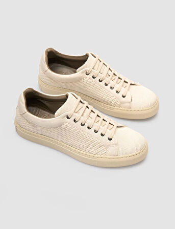 Triko Bej Bağcıklı Erkek Spor Ayakkabı