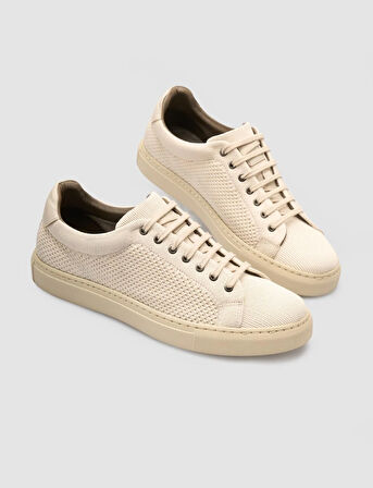 Triko Bej Bağcıklı Erkek Spor Ayakkabı