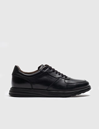 %100 Hakiki Deri Bağcıklı Erkek Sneaker Spor Ayakkabı