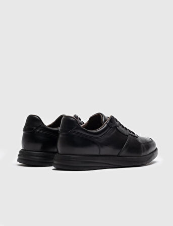 %100 Hakiki Deri Bağcıklı Erkek Sneaker Spor Ayakkabı
