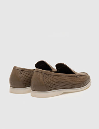 Hakiki Deri Vizon Erkek Loafer