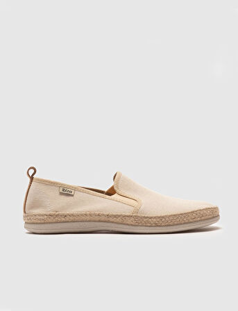 Bej Hasır Detaylı Erkek Espadril