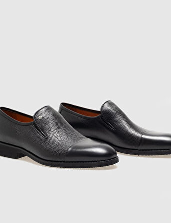 Hakiki Deri Siyah Erkek Klasik Ayakkabı