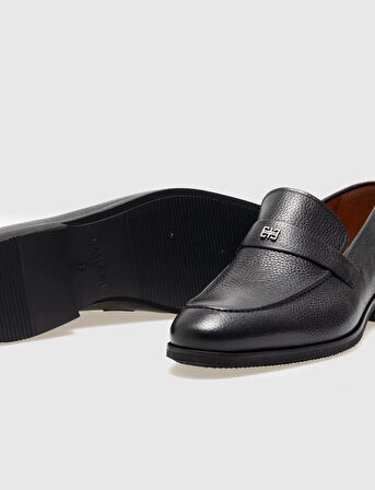 Hakiki Deri Siyah Erkek Klasik Ayakkabı