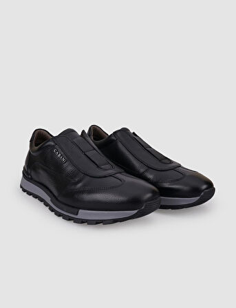 Hakiki Deri Siyah Erkek Spor Ayakkabı