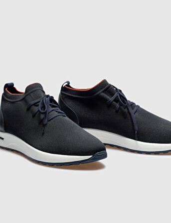 Milano Triko Lacivert Bağcıklı Erkek Spor Ayakkabı